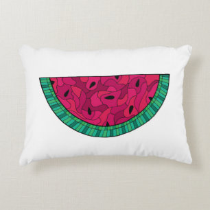 Summer Watermelon Mosaic Accent Kussen