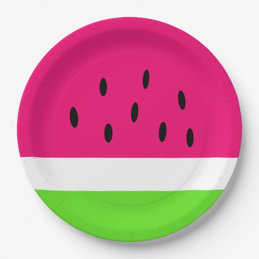 Summer Watermelon Papieren Bordje (Voorkant)