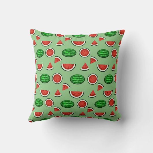 Summer Watermelon Pattern Kussen (Achterkant)