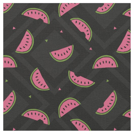 Summer Watermelon Patterned Stof (Close Up)