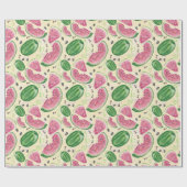 Summer Watermelon Patterned Wrapping Paper Cadeaupapier (Vlak)