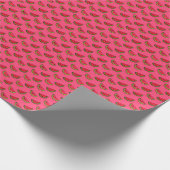 Summer Watermelon Pink Pattern Cadeaupapier (Hoek)