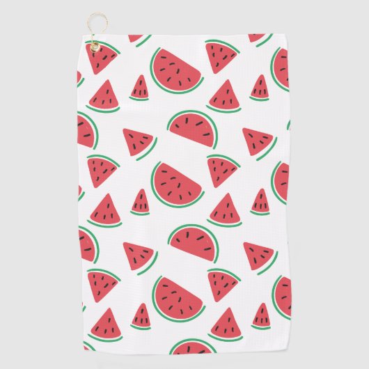 Summer Watermelon Slices Pattern Golfhanddoek (Voorkant)