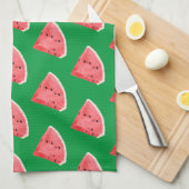Summer Watermelon Slices Pattern Theedoek (Quarter Fold)