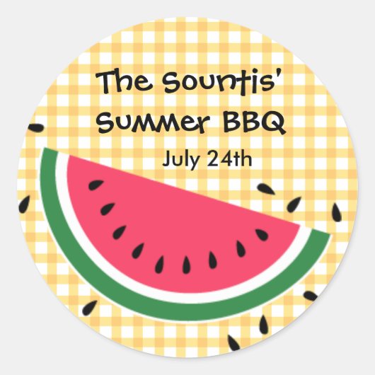 Summer Watermelon Sticker (Voorkant)