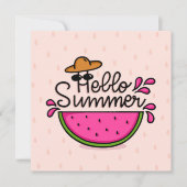 Summer Watermelon Wenskaart (Voorkant)