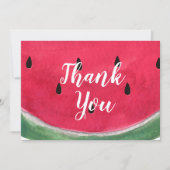 Summer Weddenschap Bedankt kaarten met watermeloen (Voorkant)