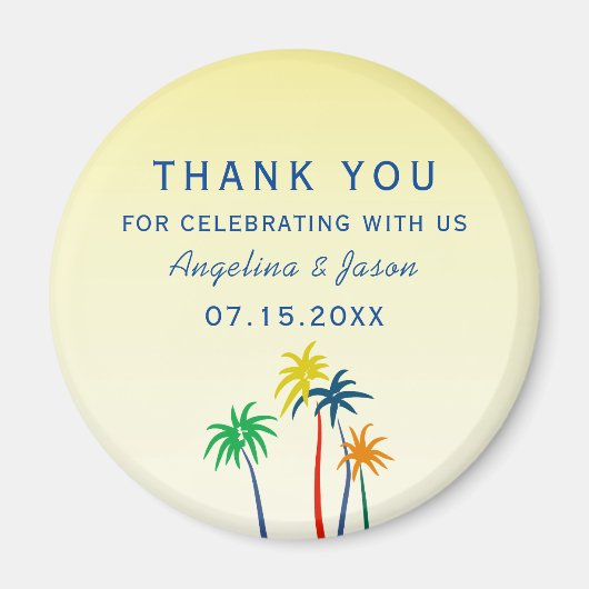 Summer Weddenschap Bedankt voor je plezier Magneet (Voorkant)