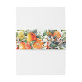 Summer Wedding Oranje Citrus Fruit Personalized Uitnodigingen Wikkel (Achterkant Voorbeeld)