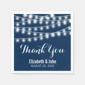 Summer Wedding String Lights Design Servetten (Voorkant)