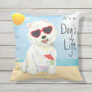 Summer Westie Buitenkussen