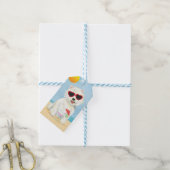 Summer Westie Cadeaulabel (Met Touw)