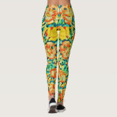 Summer Wild Roos Flower Garden Leggings (Achterkant)