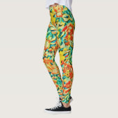 Summer Wild Roos Flower Garden Leggings (Links)