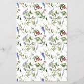 Summer Wildflower Baby shower Ouderadvies Flyer (Achterkant)