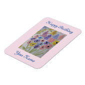 Summer Wildflower Birthday Magneet (Linkerzijde)