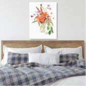 Summer Wildflower Canvas Afdruk (Insitu (Slaapkamer))