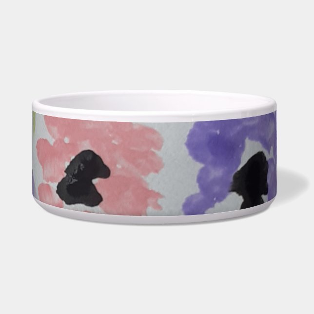 Summer Wildflower Ceramic Pet Bowl Voerbakje (Voorkant)