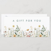 Summer Wildflower Field Cadeaubon (Voorkant / Achterkant)