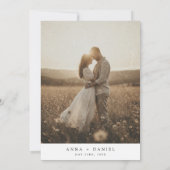 Summer Wildflower Field Photo Save The Date (Dos)