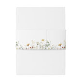 Summer Wildflower Field Wedding Uitnodigingen Wikkel (Achterkant Voorbeeld)