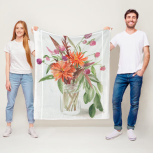 Summer Wildflower Fleece Deken