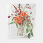 Summer Wildflower Fleece Deken (Voorkant)
