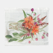 Summer Wildflower Fleece Deken (Voorkant (Horizontaal))