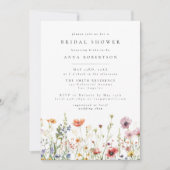 Summer Wildflower Garden Bridal Shower Invitation (Devant)