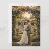 Summer Wildflower Garden Photo Wedding Invitation (Dos)