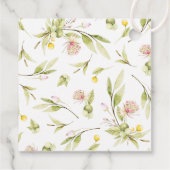 Summer Wildflower Hartelijk dank Bedankjes Labels (Achterkant)