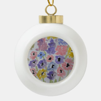 Summer Wildflower Keramische Bal Ornament