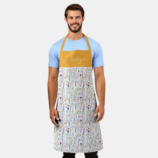 Summer Wildflower Pattern Schort (Gedragen)