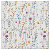 Summer Wildflower Pattern Stof (Close Up)