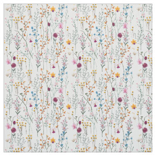 Summer Wildflower Pattern Stof