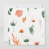 Summer Wildflower Square Open Huis Kaart (Achterkant)