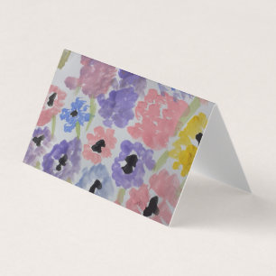 Summer Wildflower Wenskaart Kaart