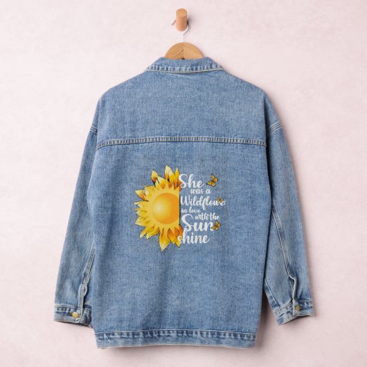 Summer Wildflowers and Sunshine Denim Jacket (Hangar)