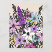 Summer Wildflowers Briefkaart (Voorkant)