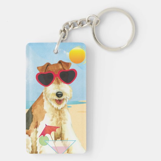 Summer Wire Fox Terrier Sleutelhanger (achterkant)