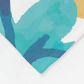 Summer Woodland Waterverf Medium Fleece Blanket (Hoek)