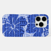 Summer Words Hawaiian Hibiscus Blue Case-Mate iPhone Case (Achterkant (horizontaal))