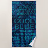 Summer Words Poolside and Hawaiian Palm Tree Strandlaken (Voorkant)