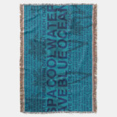 Summer Words Poolside and Palm Tree Blanket Deken (Voorkant Verticaal)