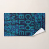 Summer Words Poolside and Palm Tree - Blauwgroen Bad Handdoek (Handdoek)