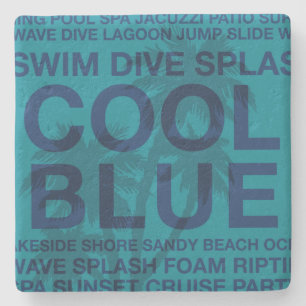 Summer Words Poolside & Palm Tree Onderzetter
