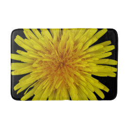Summer Yellow Dandelion Flower on any Color Badmat