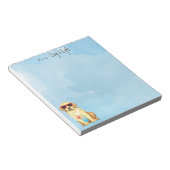 Summer Yellow Lab Notitieblok (Schuin)