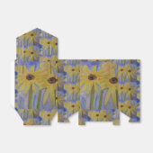 Summer Yellow Sunflower Bedankdoosjes (Uitgevouwen)