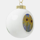 Summer Yellow Sunflower Keramische Bal Ornament (Links)